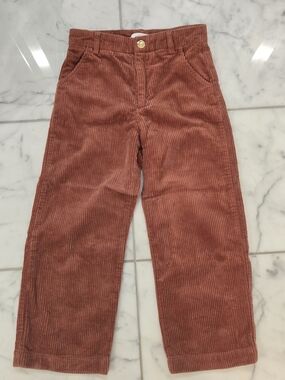 Chloe Kids Corduroy Pants in Rust Red
